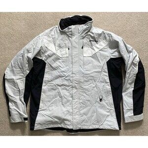 Spyder Xscap 3 in 1 Full Zip Out Fleece Gray Black Winter Ski Jacket 2XL No Hood
